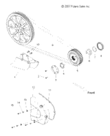 Victory Asm., Belt Guard, Lower 2008  Vision All Options (V08Sb36/Sd36) 1015327