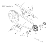Victory Guard, Belt, Upper, Chrome 2009  Hammer/Hammer Sport All Options (V09Hb36/Hs36) 5247719-156