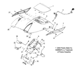 Victory Cowl, Seat, Toxic Green 2005  Victory Hammer All Options (V05Hb26) 5435331-491