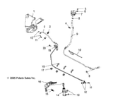 Victory Asm., Brake Hose, Rear [Footpeg] 2007  Vegas/Vegas 8 Ball All Options (V07Ab26/Gb26) 1910889