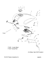 Victory Asm., Ignition Switch/Fuel Cap, Black 2016  Vegas All Options (V16Gb36) 4012376-266