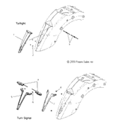 Victory Asm., Taillight 2010  Cross Country/Cross Roads All Options (V10Db36Da/Eb36Da) 2411623