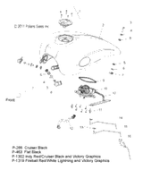 Victory Asm., Ignition/Fuel Cap, Black 2012  Hammer S/8 Ball All Options (V12Hs36/Ha36) 4012376-266