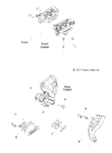 Victory Asm., Caliper, Lh, Black 2012  Cross Country All Options (V12Tw36/Dw36/Kw36) 1912534-266