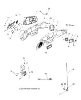 Victory Asm., Housing, Speaker, Lh [Incl. 24] 2015  Magnum/Magnum X-1 All Options (V15Uw/Yw/Zw36) 1020834
