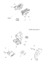 Victory Kit, Bracket Set [Incl. Bolt Pin, Bracket, Pin Bush Boot, B-Boot (Not Shown)] 2010  Cross Country/Cross Roads All Options (V10Db36Da/Eb36Da) 2203681-385