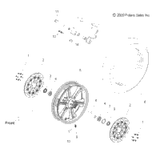 Victory Rotor, Brake, Black 2010  Cross Country/Cross Roads All Options (V10Db36Da/Eb36Da) 1911624-266
