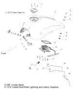 Victory Asm., Ignition/Fuel Cap, Silver [Int'L] 2013  Hammer 8 Ball/S Intl (V13Ha36/Hs36) 4012377-266
