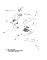 Victory Asm., Ignition/Fork Lock, Int'L, Black [Intl] 2014  Highball All Options (V14Wb36) 4012377-266
