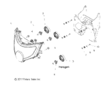 Victory Headlight, Halogen [Incl. 4] 2013  Vision/Aness All Options (V13Sw36/Aw36) 2410971