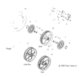 Victory Asm., Wheel, Front, Cast, Silver [Incl. 6,7,8,11,14] 2009  Hammer/Hammer Sport All Options (V09Hb36/Hs36) 1521152-385