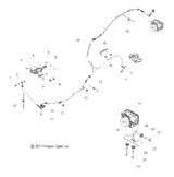 Victory Hose Brake, Rear To Mod 2013  Cross Country/Touring All Options (V13Dw36/Tw/Kw/Zw) 1911697