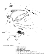 Victory Asm., Fuel Pump, Sender [Service][Incl. Pump, Filter, Sender] [Also Order Fuel Line 5414151, If Replacing Fuel Pump 2521020] 2012  Cross Country All Options (V12Tw36/Dw36/Kw36) 2521171