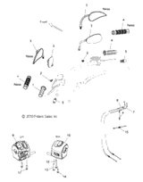 Victory Switch, Control, Rh, Chrome 2008  Jackpot All Options (V08Bc26/Xb26) 4011357-156