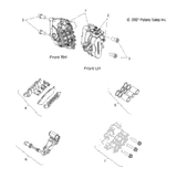 Victory Kit, Bracket And Boot, Rh, Front [Incl. Pin Bush Boot, Pin Bolt, Bracket, B-Boot (Not Shown)] 2008  Vision All Options (V08Sb36/Sd36) 1911511-266