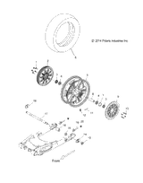 Victory Asm., Wheel, Rear, Cast, Tr Blk [Incl. 3-7,12] 2015  Cross Country 8 Ball All Options (V15Da36) 1521384-266