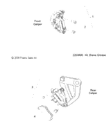 Victory Asm., Brake Caliper, Left Rear, Silver 2010  Vegas/Vegas 8 Ball All Options (V10Ab26/Lb26) 1911312-385