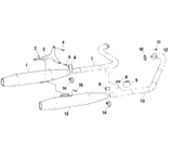 Victory Pipe,Asm,Exhaust,Rr,Std Crs (Incl. Shield) 2000  Standard Cruiser (V00Cb15Lc) 1261036
