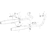 Victory Pipe,Asm,Exhaust,Rr,Std Crs (Incl. Shield) 2001  Deluxe Cruiser (V01Cd15Ci) 1261036