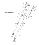 Victory Housing, Indicator Light, Oil/Turn/Fuel 2006  Ca Kingpin All Options (V06Cb26) 2410550