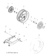 Victory Asm., Sprocket, 70T, Black Engine Wrinkle 2015  Vegas 8-Ball (V15Ga36Na/Naa/Nac/Ea) 1333369-521