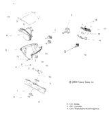Victory Asm., Housing, Hid/Halogen 2009  Hammer/Hammer Sport All Options (V09Hb36/Hs36) 2411701