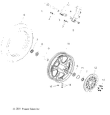 Victory Asm., Wheel, Front, Cast, Black [Incl. 7-9,11,15] 2014  Judge All Options (V14Mb36) 1521747-266