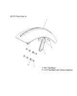 Victory Fender, Front, Flat Black [Fender Only] 2014  Highball All Options (V14Wb36) 5254974-463