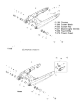 Victory Asm., Swing Arm W/Bearings, Cast, 250 [Incl. 4,5,10,11] 2010  Jackpot All Options (V10Xb36Dap/Lkp/Xc36Dn) 1015380-266