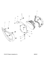 Victory Asm., Headlight, Led 2017  Magnum/Magnum X-1 All Options (V17Xma/Xmx) 2412891-266