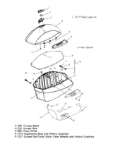 Victory Lid, Saddlebag, Lh 2012  Cross Country All Options (V12Tw36/Dw36/Kw36) 5438482-266