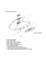 Victory Lid, Saddlebag, Lh 2015  Cross Country/Touring All Options (V15Cw/Db/Dw/Tw36) 5438482-1401