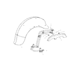 Victory Fender, Rear, Red 2002  Deluxe Touring Cruiser All Options (V02Td16) 1013164-329