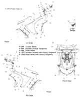 Victory Fairing, Leg, Outer, Lh 2014  Vision All Options (V14Sw36) 5436392-1358
