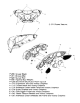 Victory Fairing, Front 2013  Cross Country/Touring All Options (V13Dw36/Tw/Kw/Zw) 5439275-598