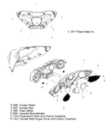Victory Fairing, Front 2012  Cross Country All Options (V12Tw36/Dw36/Kw36) 5439275-598