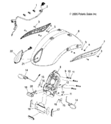 Victory Fender, Rear, Red 2006  Vegas Jackpot All Options (V06Xb26) 1014978-520