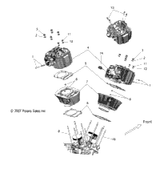 Victory Head, Cylinder, Rear, Black [Incl. 13] 2012  Kingpin (V12Cb36Np/Npc/Npa) 3022600