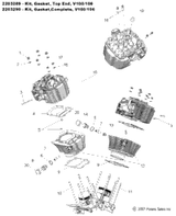 Victory Head, Cylinder, Rear, Black [Incl. 18] 2013  Vision/Aness All Options (V13Sw36/Aw36) 3022600