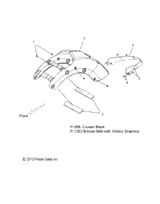 Victory Fender, Rear [Classic] 2014  Cross Roads 8-Ball/Cross Roads Classic All Options (V14Ba36/Bw36) 1016644-1353