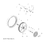 Victory Asm., Wheel, Front, Billet [Incl. 7,8,10,11,15] 2014  Jackpot All Options (V14Xb36) 1521032-405