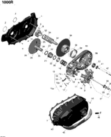 Can-Am Variator Cover Cover with single inlet 2014  MAVERICK 1000, STD, XRS, XRS-DPS 420612312
