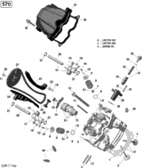 Can-Am Camshaft 2018  OUTLANDER MAX 570 EFI 420620749