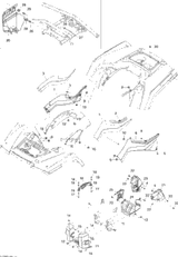 Can-Am RH Lateral Panel, Camo Camo 2008  Outlander 650 STD 705002144