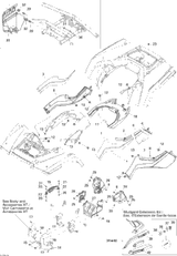 Can-Am Gray, RH Lateral Panel 2008  Outlander MAX 800 LTD 705002319