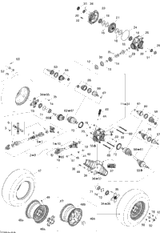 Can-Am Rear Drive Shaft Ass'y Includes 1 to 10 2008  Outlander MAX 400 STD 703500707