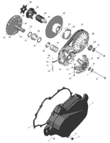 Can-Am CVT Cover Ass'y 2023  Outlander 450 EFI - XU - (3NPB) - CE 420612465