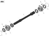 Can-Am Drive Shaft Ass'y Includes 1 to 2 2014  OUTLANDER 800R EFI, STD, DPS, XT & XT-P 420620517