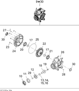 Can-Am Pinion Rear Cover 2011  COMMANDER 1000 705501395