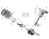 Can-Am Cylinder With Sleeve 2023  Outlander 570 EFI - XT - (2UPA-2UPB) North America 420413092